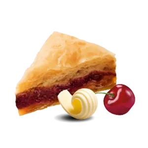 Baklava with sour cherry and butter